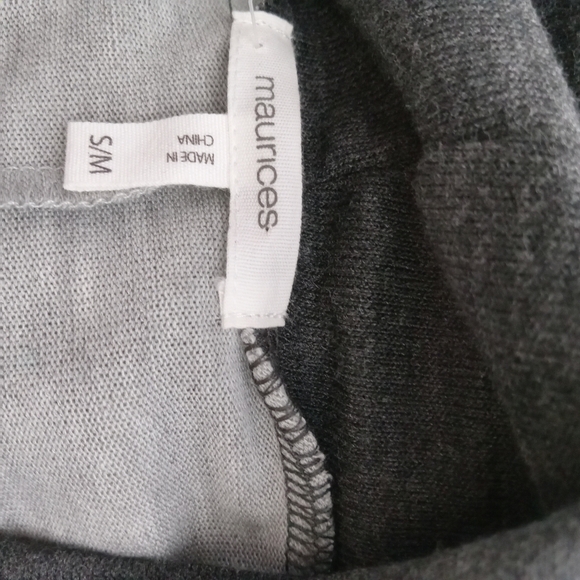 MAURICES CAPE WITH COWL NECK SIZE S/ M NWT LIGHT GRAY &‎ DARK GRAY - Picture 8 of 12